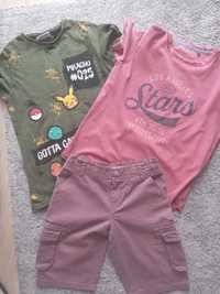 Set pantalon scurt+2 tricouri, 10 ani