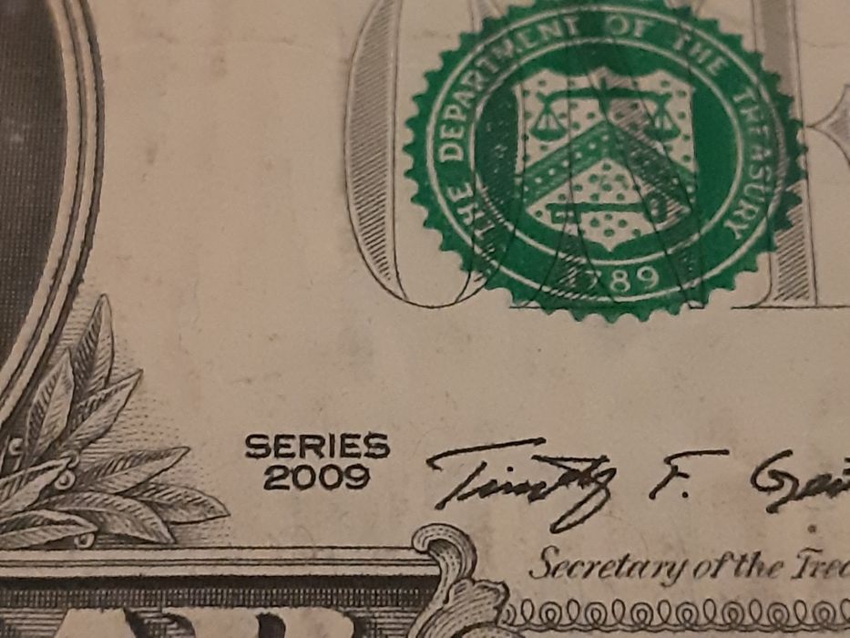 Bancnota Veche 1 Dolar 2009