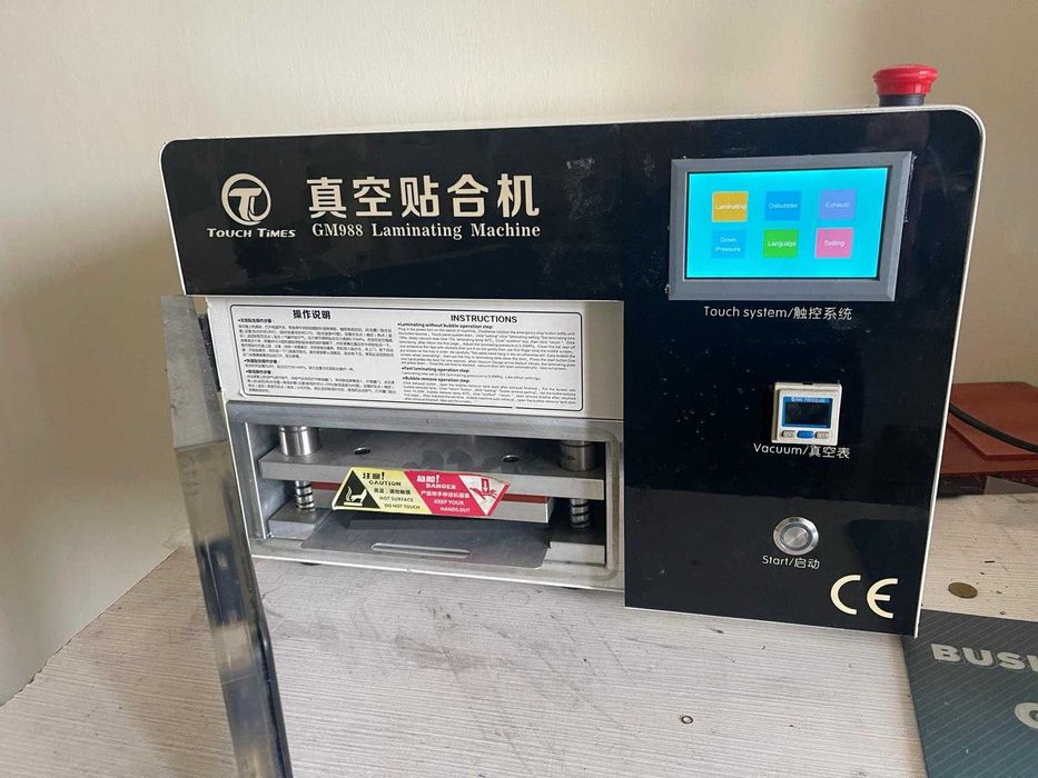 Iphone Samsung Huawei  Vacuum Laminating Machine with LCD touch screen
