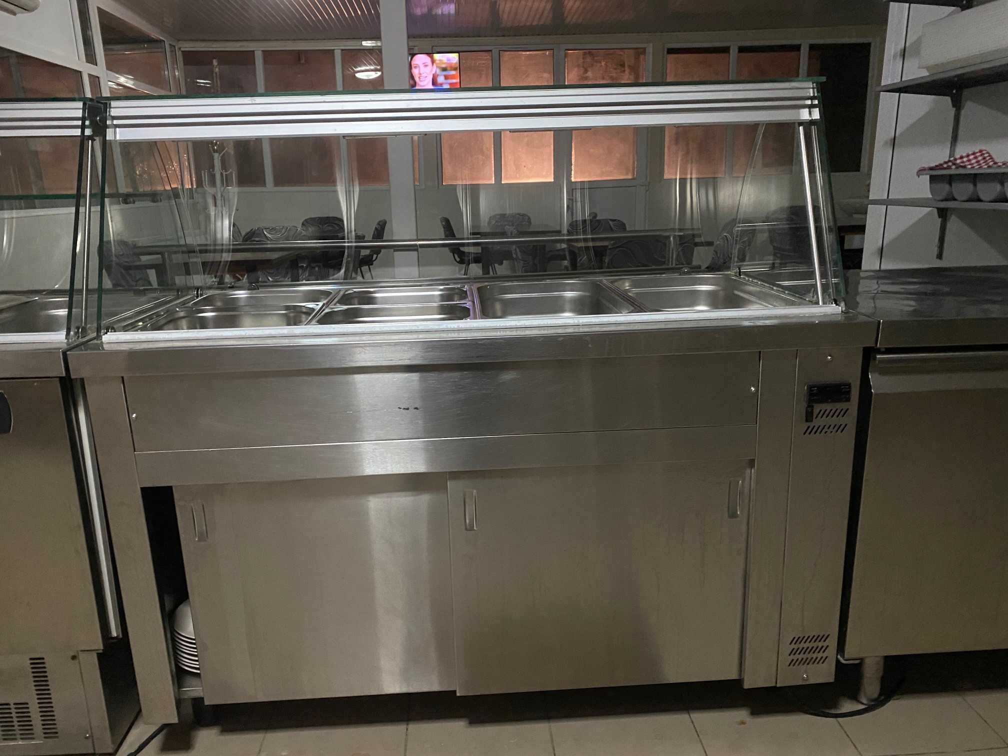 Vitrina bain-marie,hota inox,gn-uri,mese