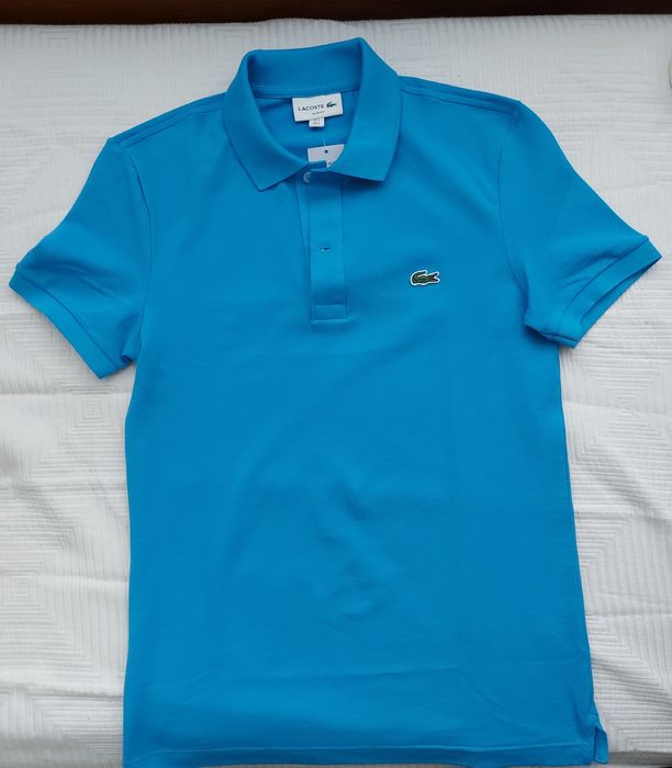 Lacoste Slim fit size S color blue L.12.12 PTV