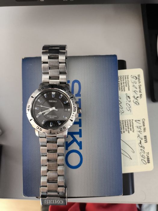 Seiko V742-8B09 • Оригинален • С кутия и документи • Работещ