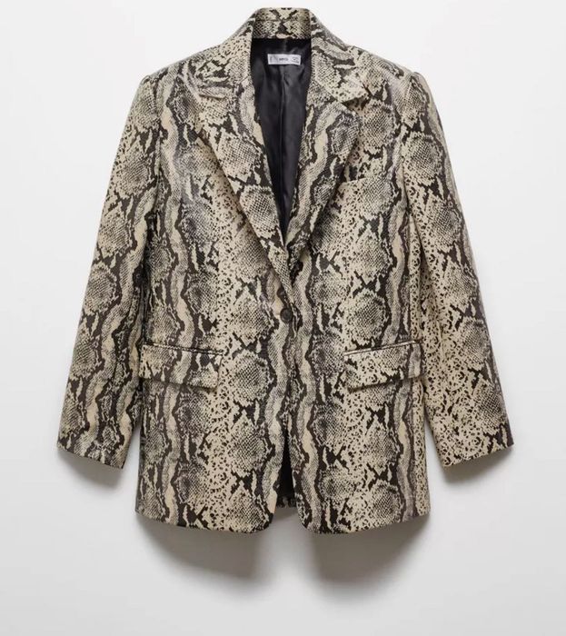 Пиджак Mango эко кожа