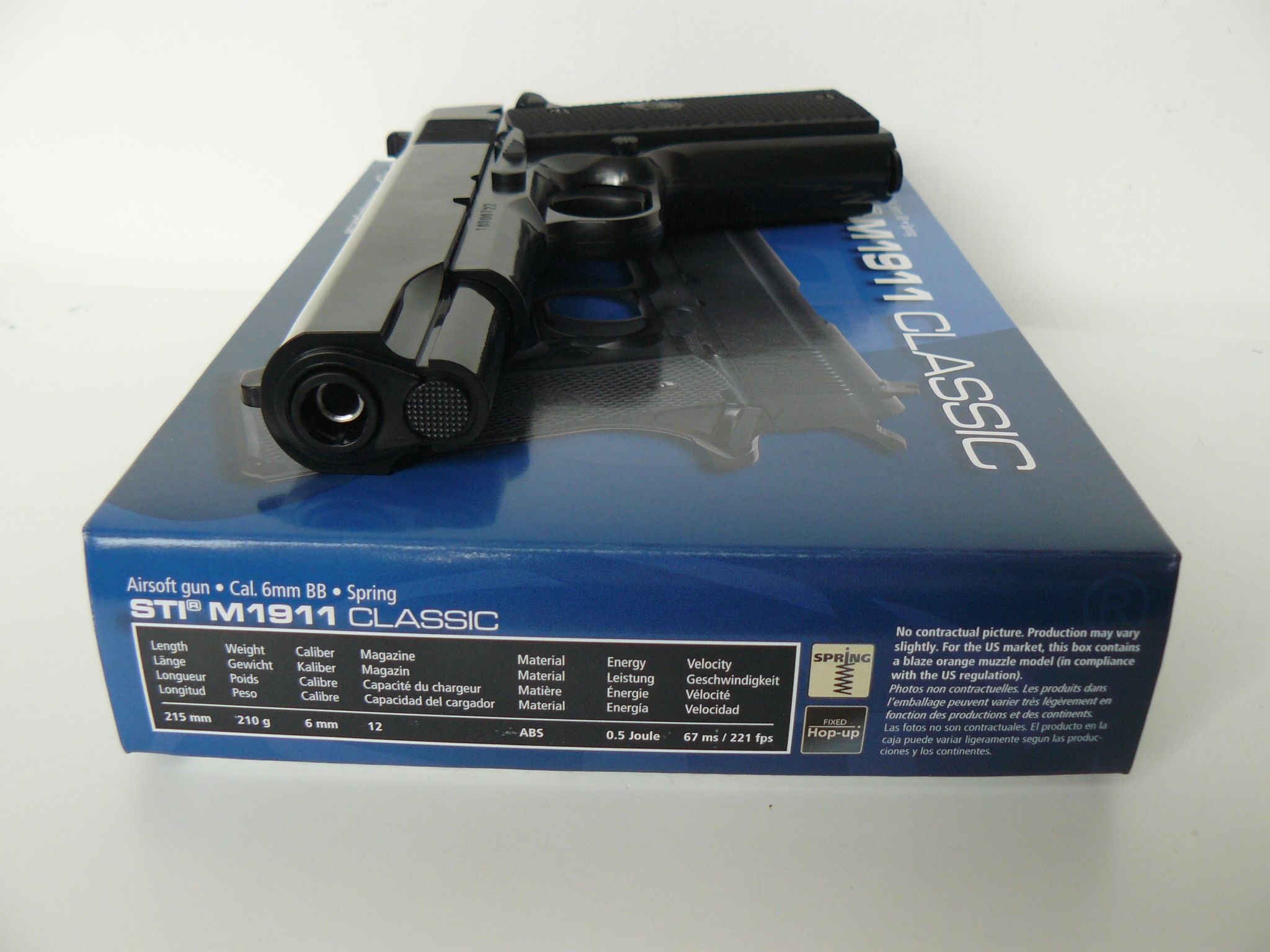 Pistol Airsoft COLT STI M1911 CLASSIC,Nou,Arc/Manual,0,5 J