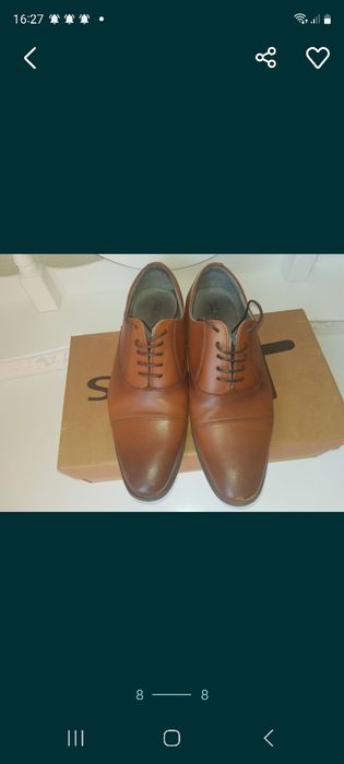 Pantofi bărbătești din piele masura 39 merg si la 40 . Preț 100 lei