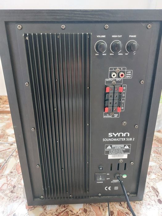 Subwoofer activ DEFECT Synn Soundmaster SUB 2, 100W RMS