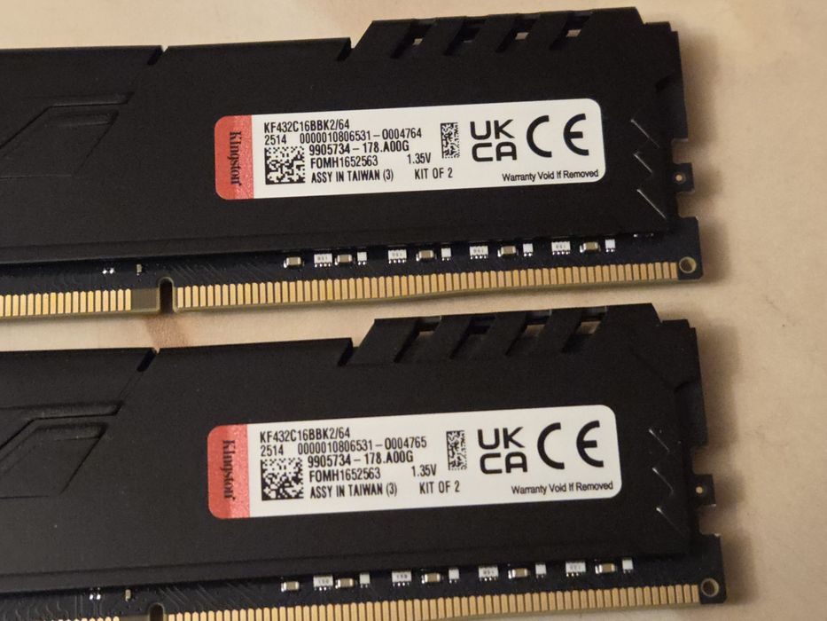 Kit RAM Kingston FURY Beast, 64GB DDR4, 3200MHz CL16, Dual Channel