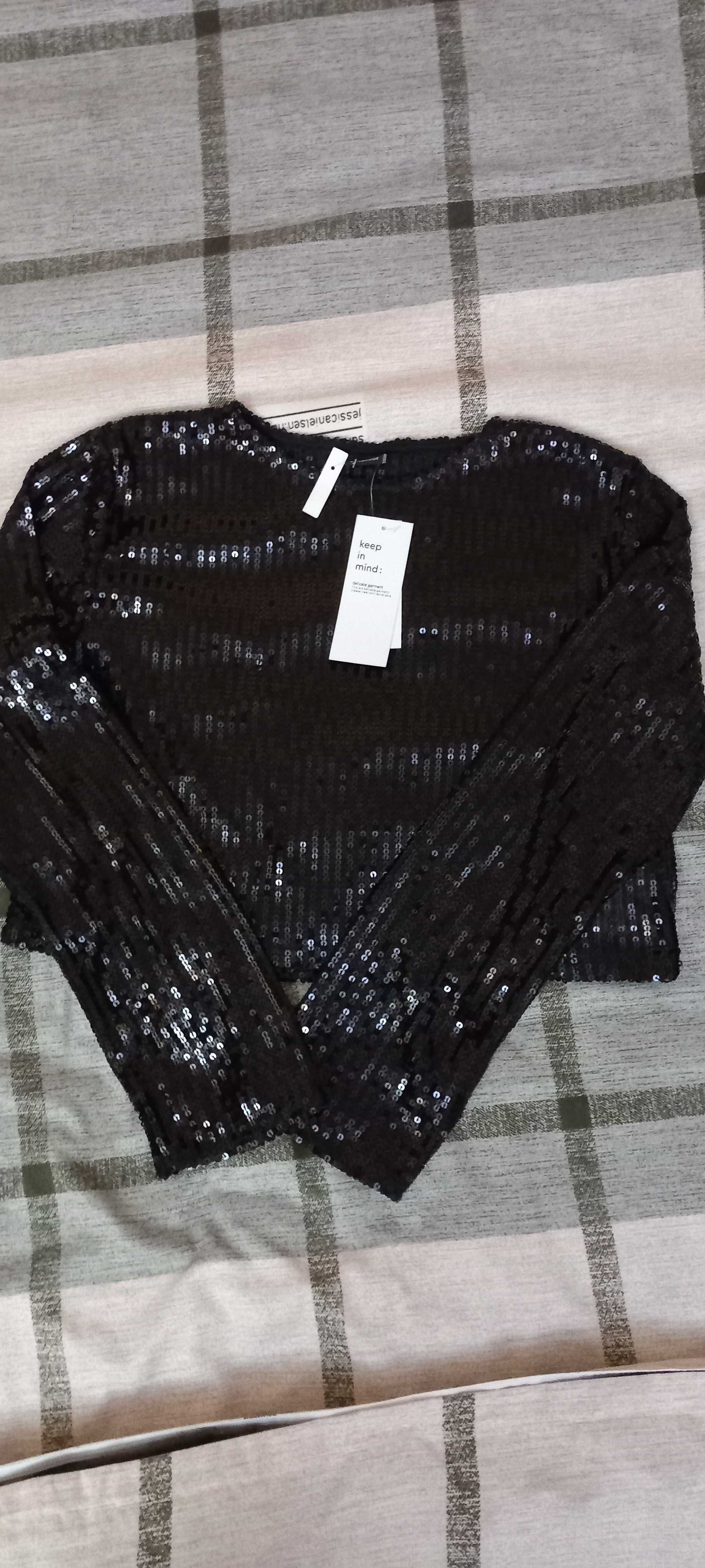 Bluza pentru evenimente speciale ginatricot neagra