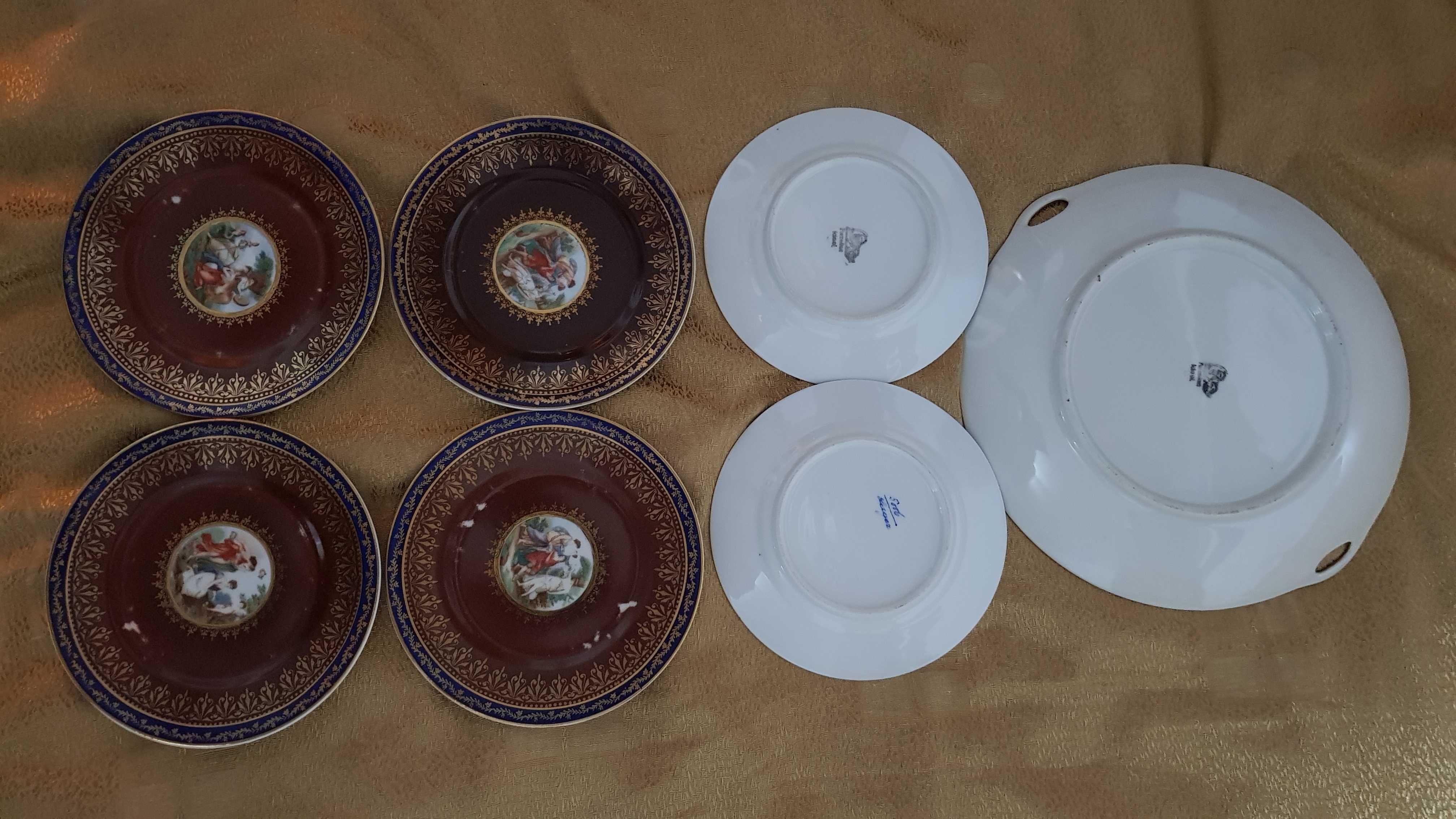 Set 6 farfurii porcelan 5006 Lager + platou