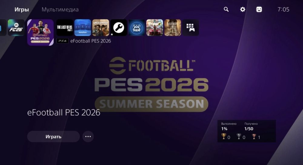 Pes 2025 ps4 va ps5 jailberak uchun