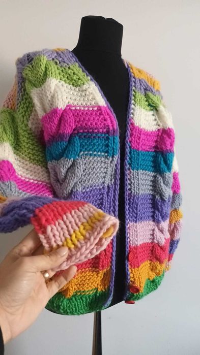 Cardigan lana handmade