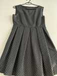 Rochie Zara eleganta neagra cu buline albe