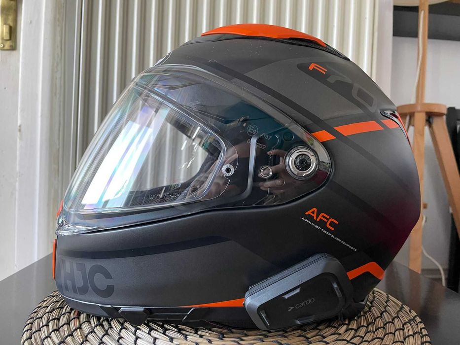 Casca HJC F70 Portocalie Marime M (purtata de 2 ori)