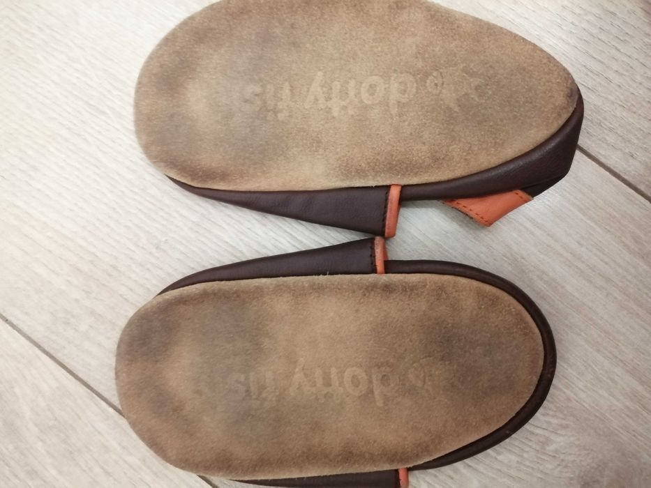 Детски боси/barefoot пантофи - кожа 24 номер - 30лв.