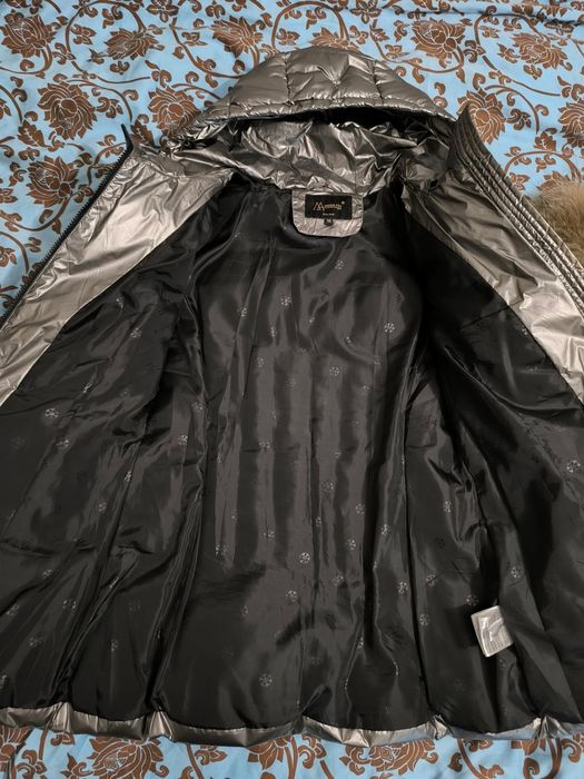 Сребърно зимно дамско яке