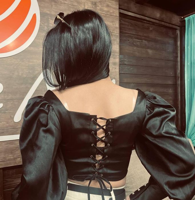 Корсет черный новый