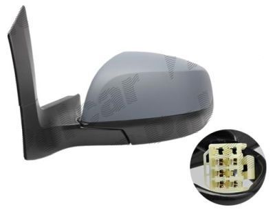 Oglinda exterioara Opel Agila (Hb), 01.2008-2015, Suzuki Splash (Ex), 01.2008-2014, Stanga, electrica, Cu incalzire, carcasa prevopsita, grunduita, Convex, View Max, 4710799; 4710811; 84702-51K20-ZCE; 9319