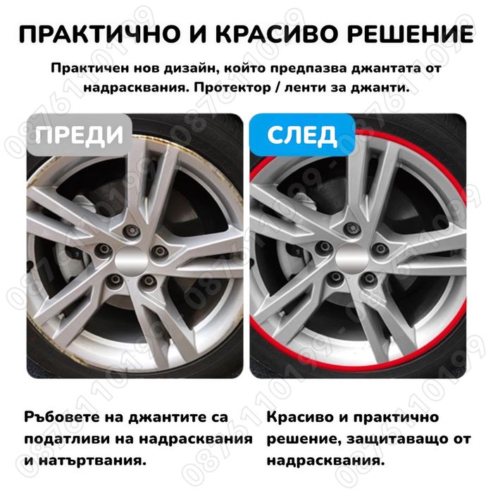 ТОП ОФЕРТА Сини Стикери за джанти Кантове Ленти за джанти