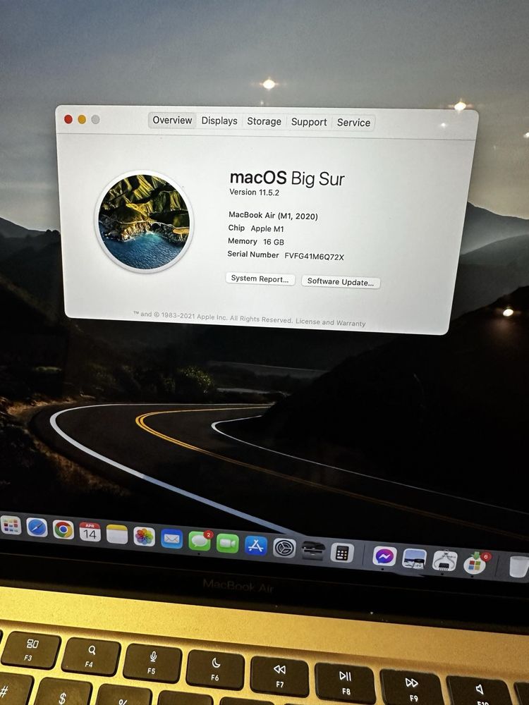 MacBook Air M1 13inch, 16GB memory 1TB SSD с подарък мишка