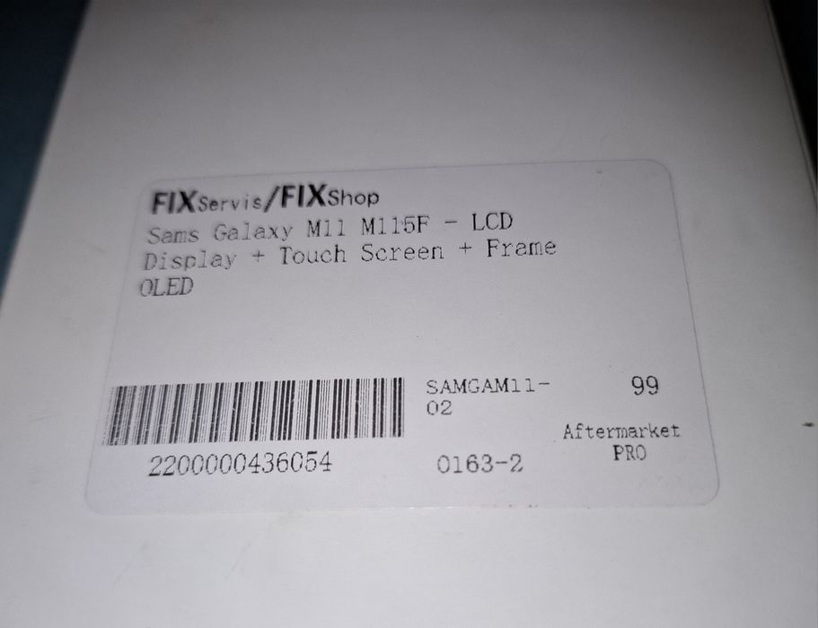 Display Samsung Galaxy M 11 OLED