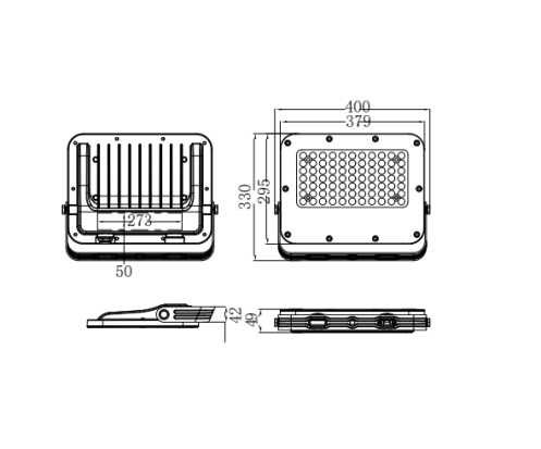 LED Прожектор 300W 39000 lumen с 2 г.гаранция - 6400k Horoz