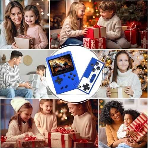 Нова Ретро портативна игрова конзола 520 игри LCD екран синя за деца