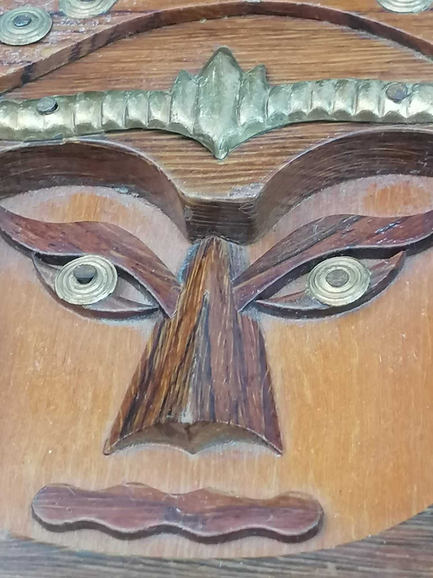Masca hindusa, India, Kathakali, din lemn