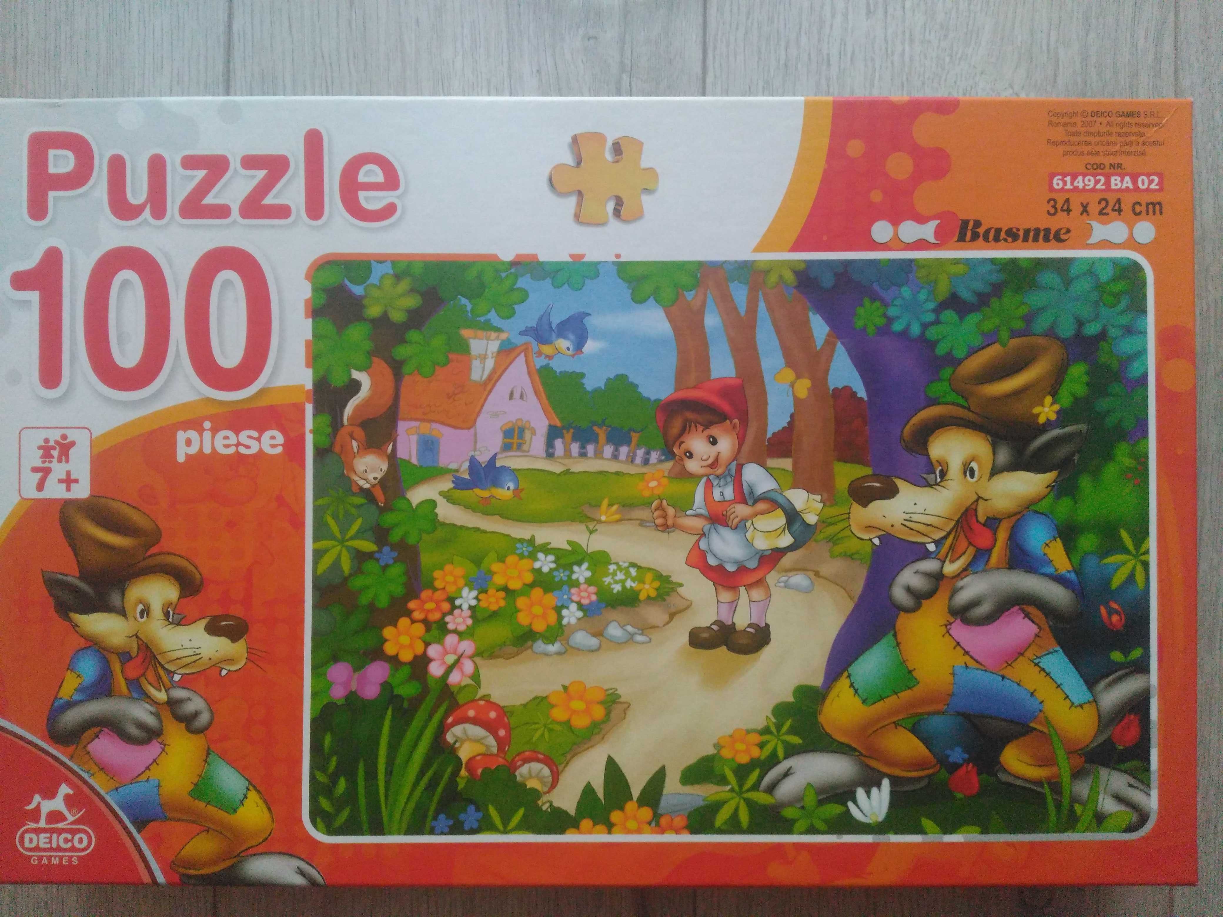 Puzzle copii Scufita Rosie, 100 piese