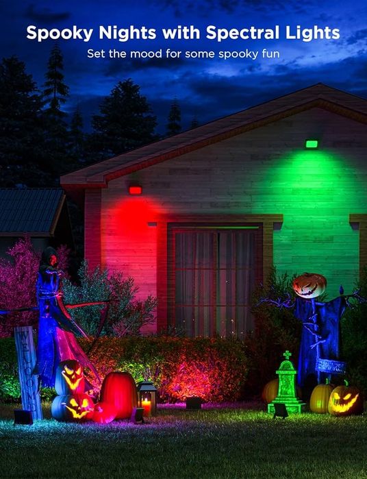 WiFi RGBICWW LED Външни Прожектори Govee Flood Lights – 4бр Комплект