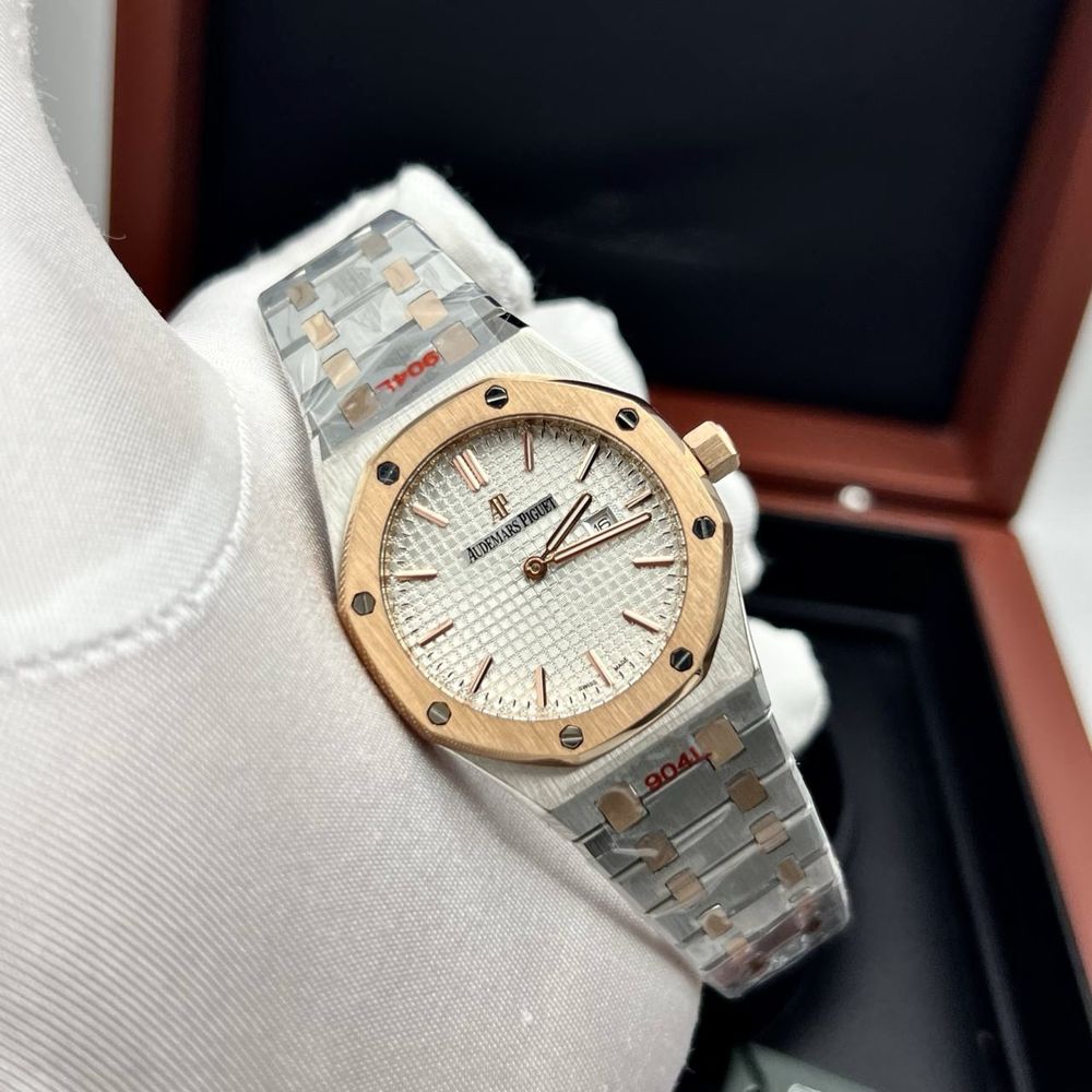 Ceas Ap royal oak white dial 33 mm lady