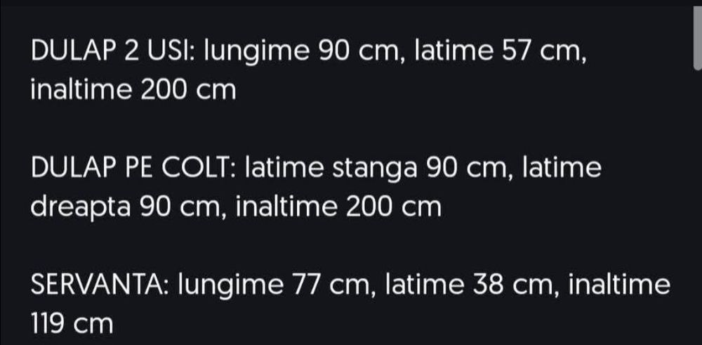 Vand dulapuri dormitor