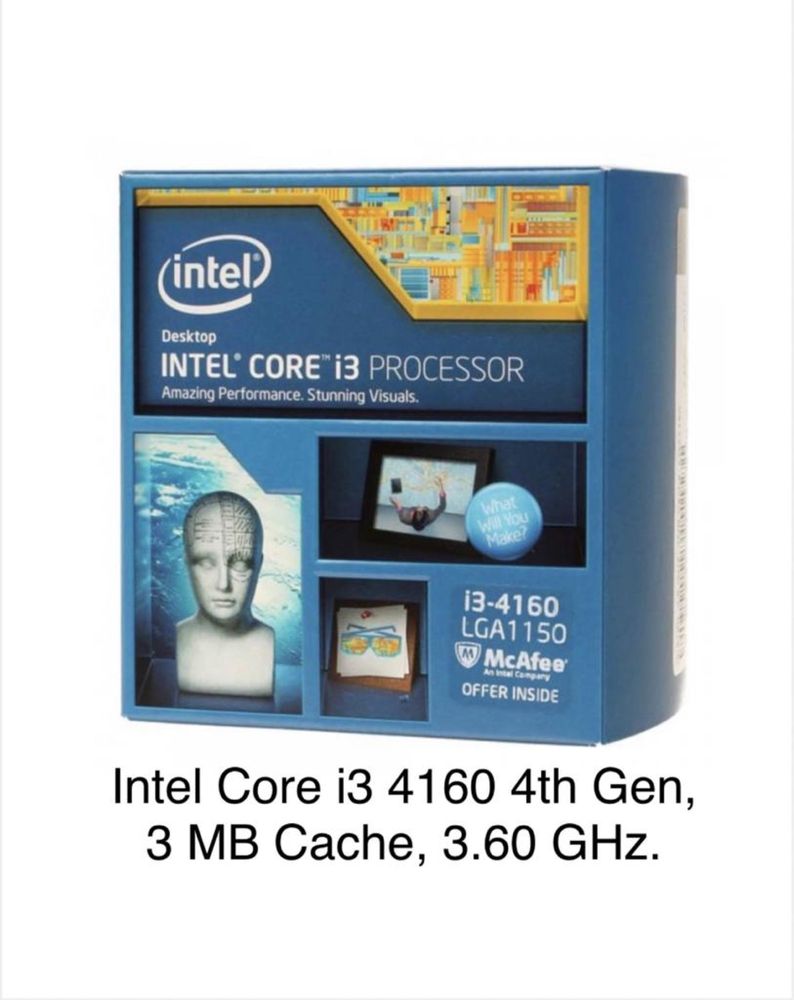 Intel i3-4160/i3-2100/DualCore E2180/Core2Duo E6550