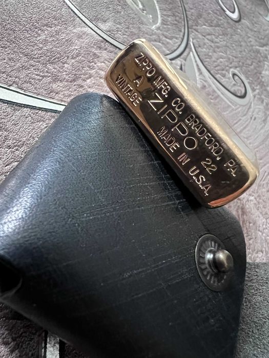 Запалка Zippo Vintage - Brushed Brass, Gold
