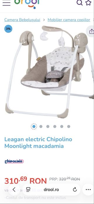 Vand leagan electric bebe
