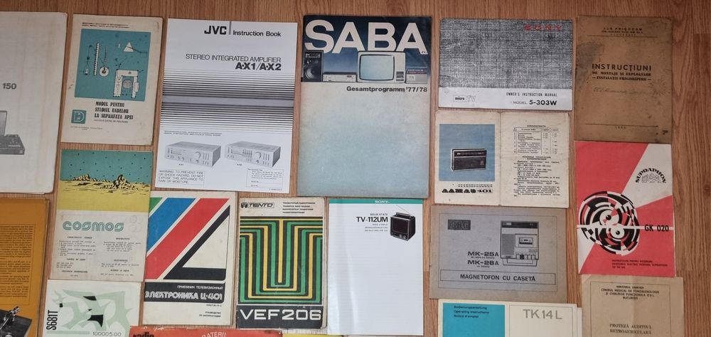 Caiete service,broșuri aparate radio Electronica,Tehnoton