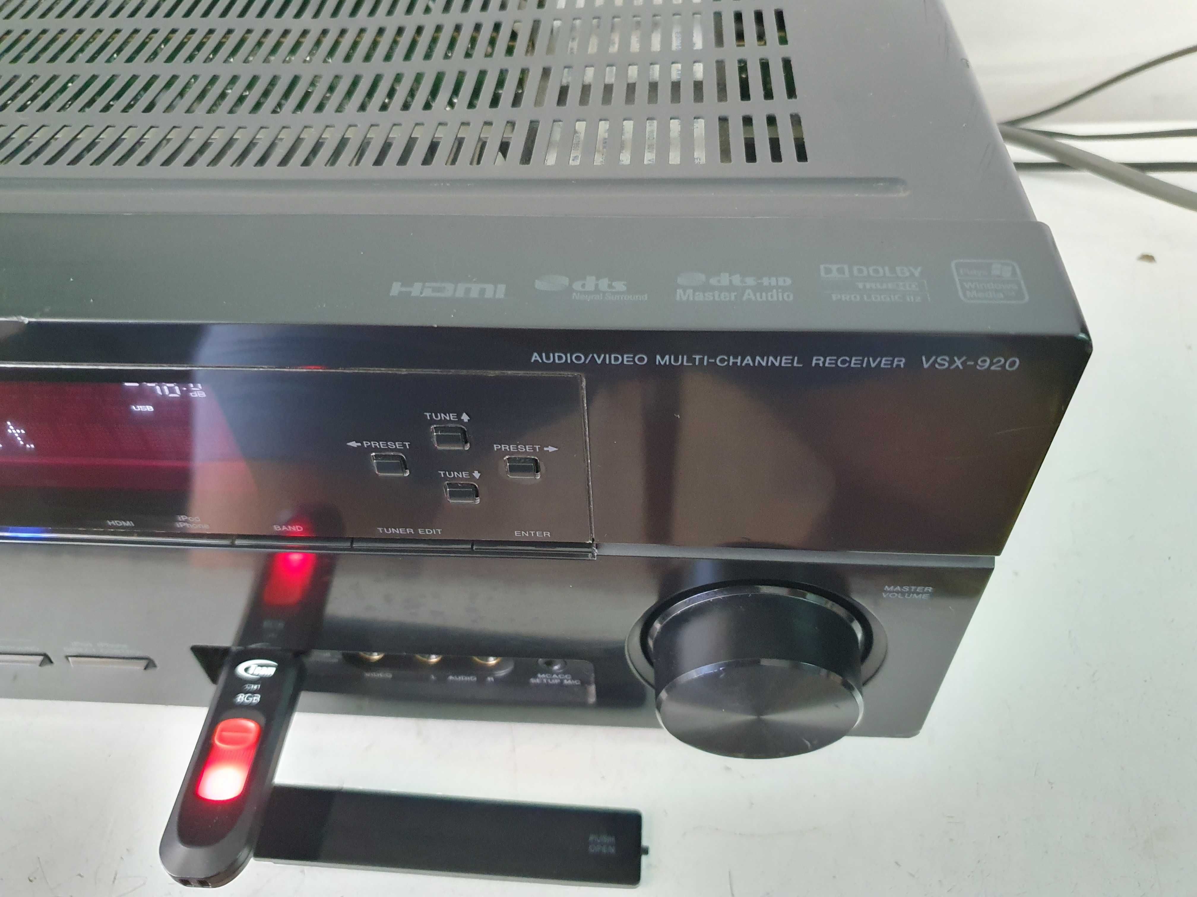 Pioneer VSX 920 muzica HDMI 7.1 USB internet radio filme muzica