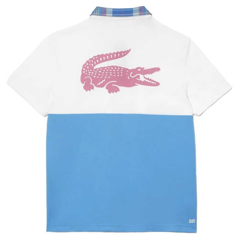 Lacoste Sport Large Croc - Оригинална мъжка тениска с яка размер M