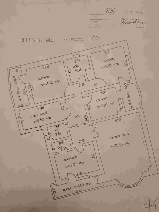 PROPRIETAR-apartament pretabil birouri,140 mp,etajul 1 vila, Bd Mamaia