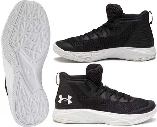 adidasi baschet Under Armour Jet Mid,Negru/Alb,44->NOU,SIGILAT,etichet