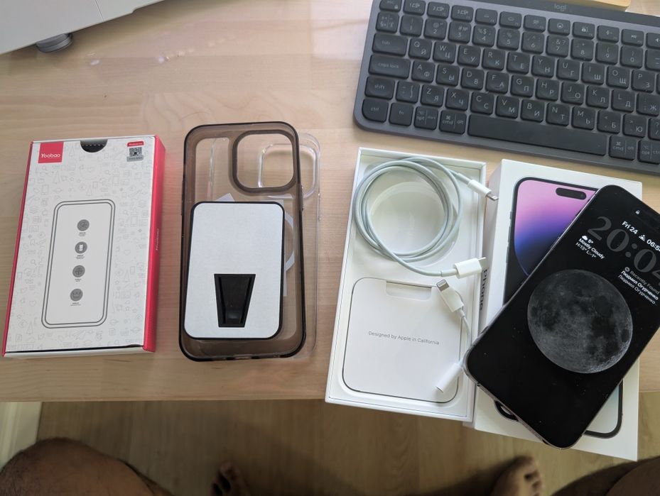 Продам iPhone 14 Pro Max 256 ГБ Deep Purple (аккумулятор 82%)