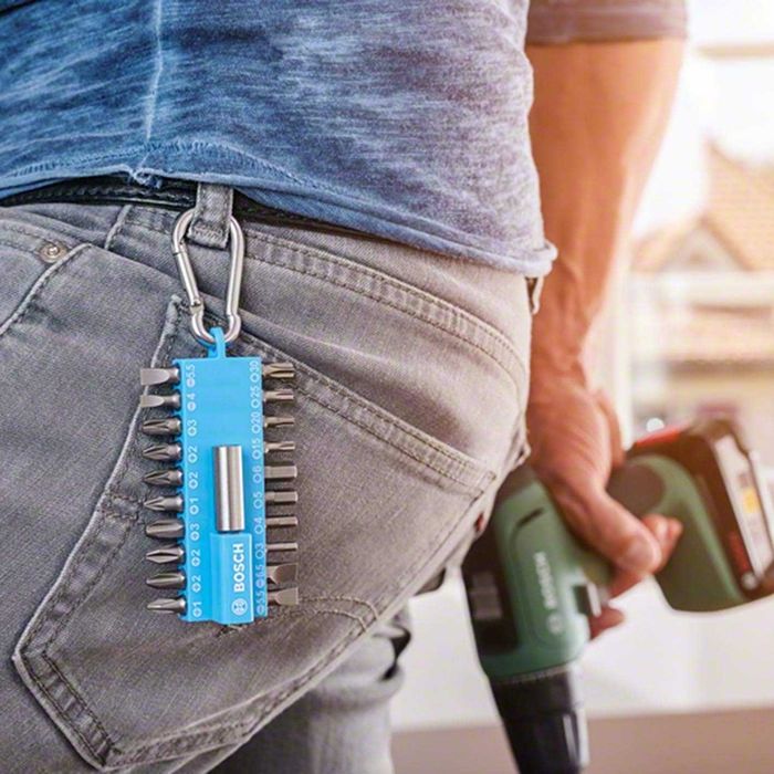 Bosch-комплект битове и битхолдер, 21 части