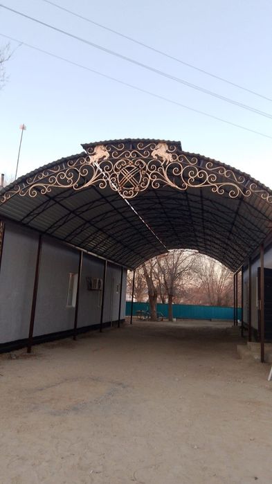 Навес, перила, ограждение, речетка жумыстары.