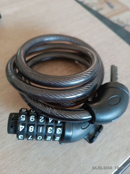 Велосипедный кодовый замок новый