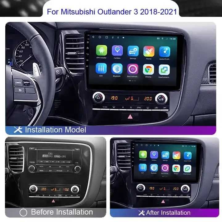 Мултимедия за Mitsubishi Outlander 3 Двоен дин Навигация Android плеър