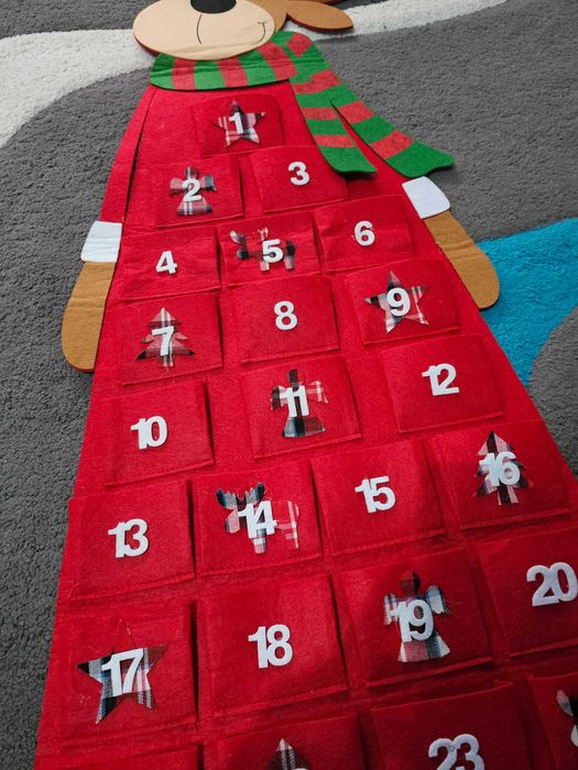 Advent Calendar nefolosit 1 m lungime minim
