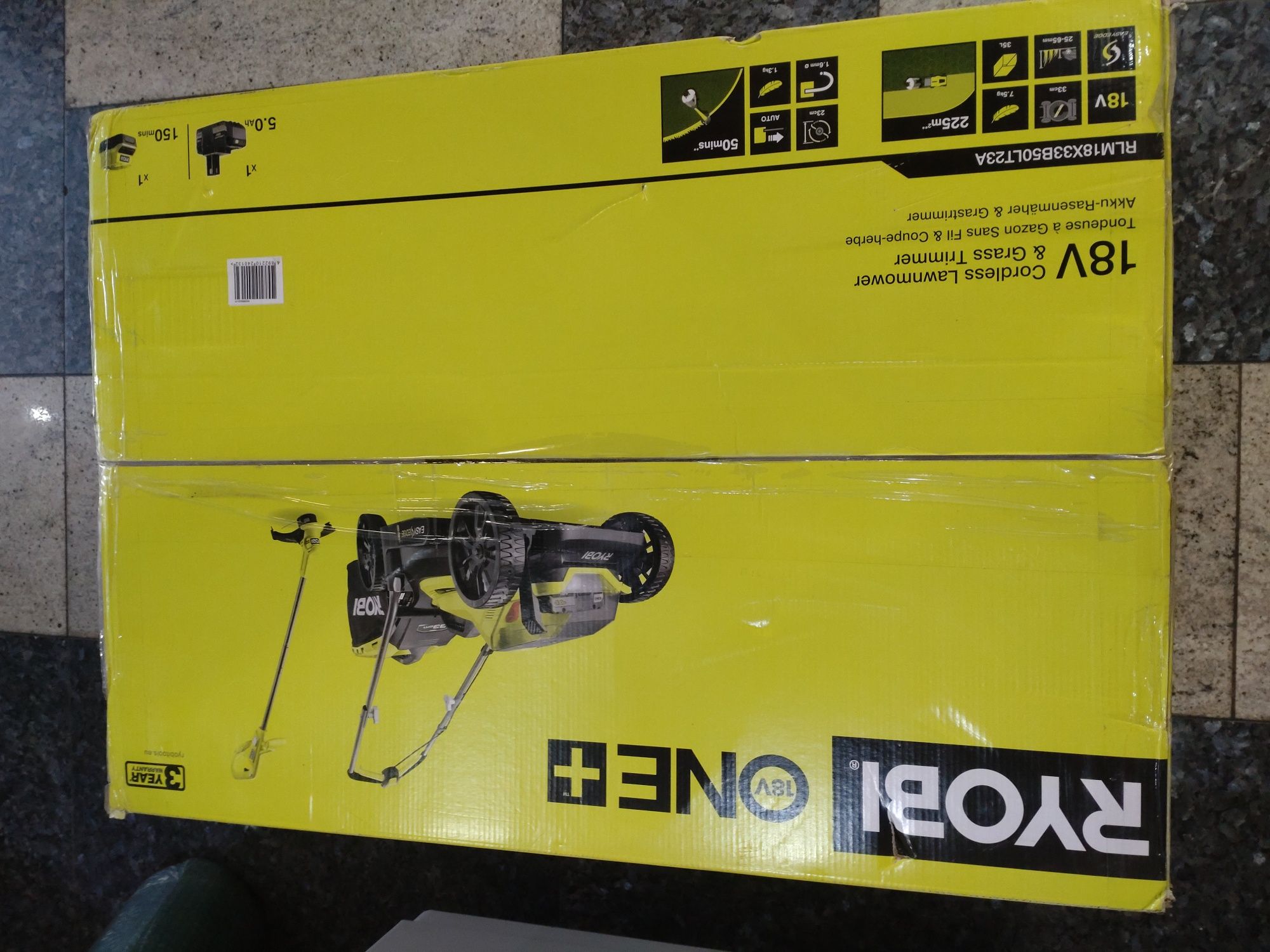 Mașina de tuns iarba Ryobi+set trimmer cu fir nou sigilat