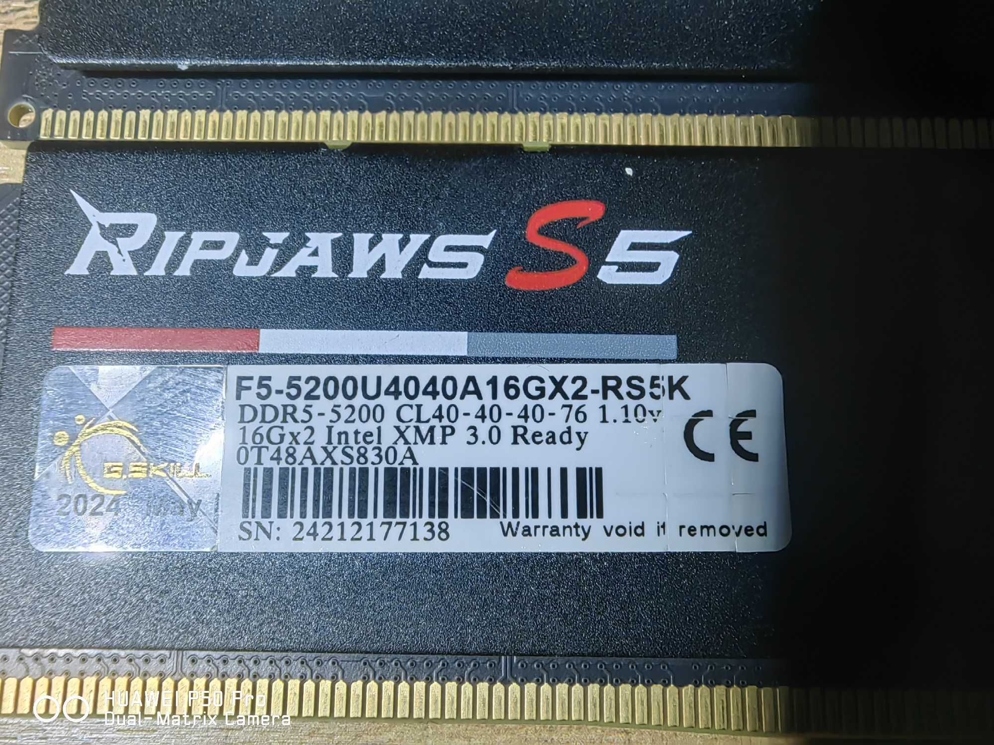 G.SKILL RipjawsS5 2x16gb DDR5 5200
