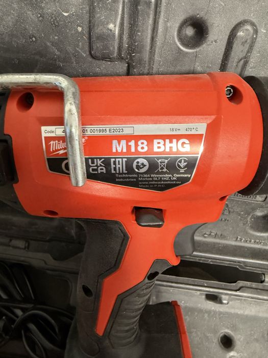 Milwaukee M18 BHG Пистолет за топъл въздух