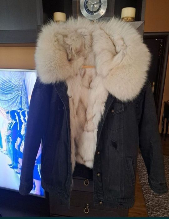Geaca din blug cu blana Vulpe S/M