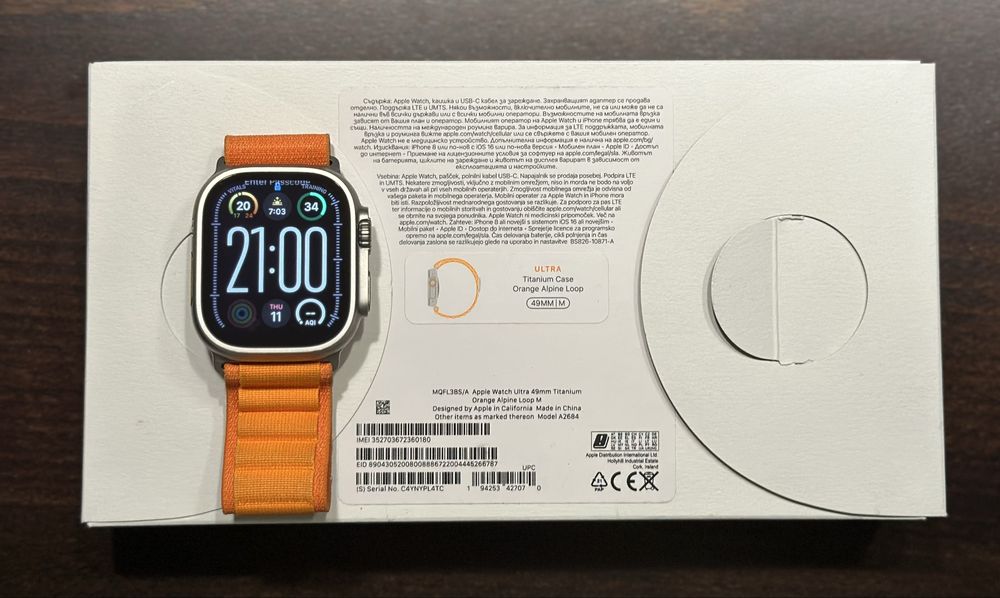 Apple Watch Ultra 49mm – перфектно състояние